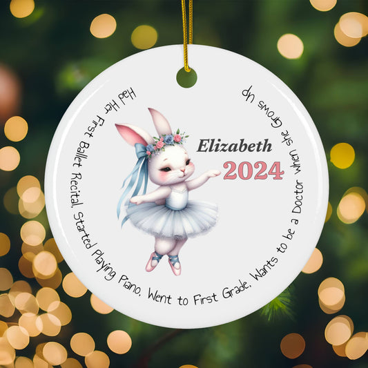 Bunny 2024 Milestone Ornament