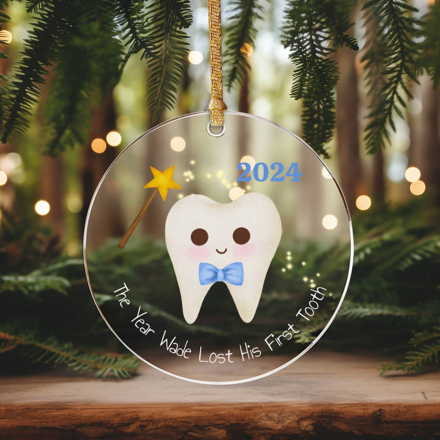 Tooth Fairy with Bow Tie Ornament