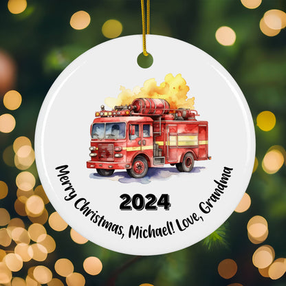 Fire Truck Ornament