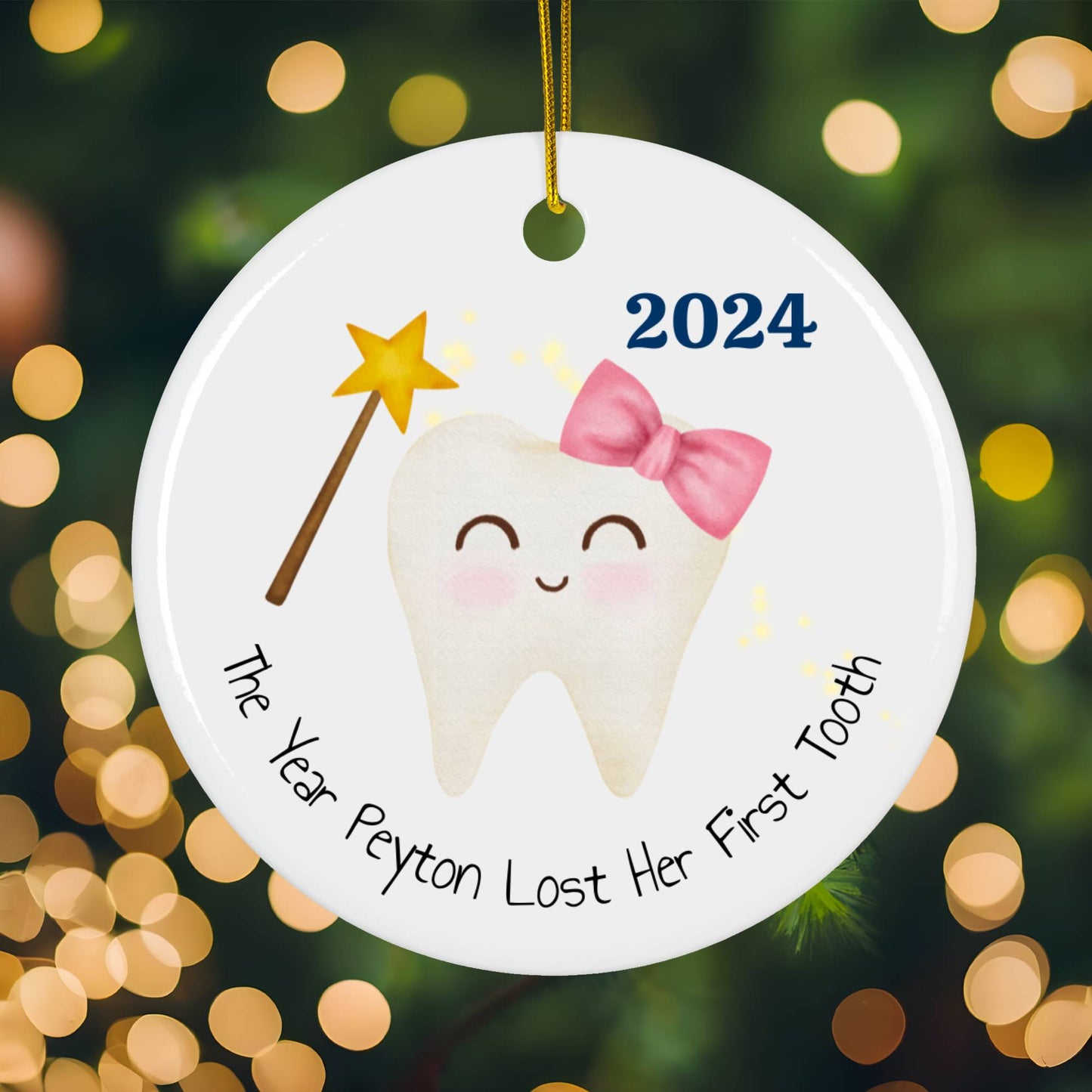 Tooth Fairy with Bow Ornament